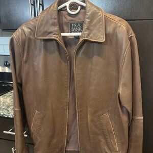 Jos A Bank small leather jacket